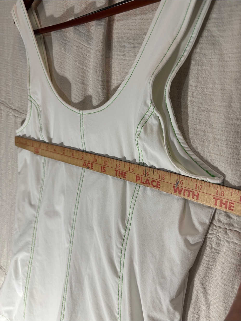 Outdoor Voices WhiteEnergy Dress XL EUC Mint Contrast Stitching - Picture 8 of 9